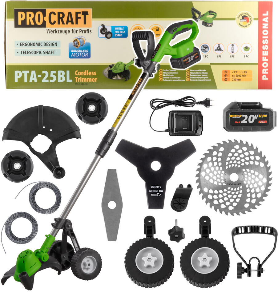 Aku vyžínač Procraft PTA-25BL-1B / PTA-25BL-1B