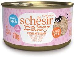 Schesir Cat konz. Baby kuře/losos 70g