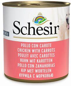 Schesir Dog konz. Adult kuře/mrkev 285g