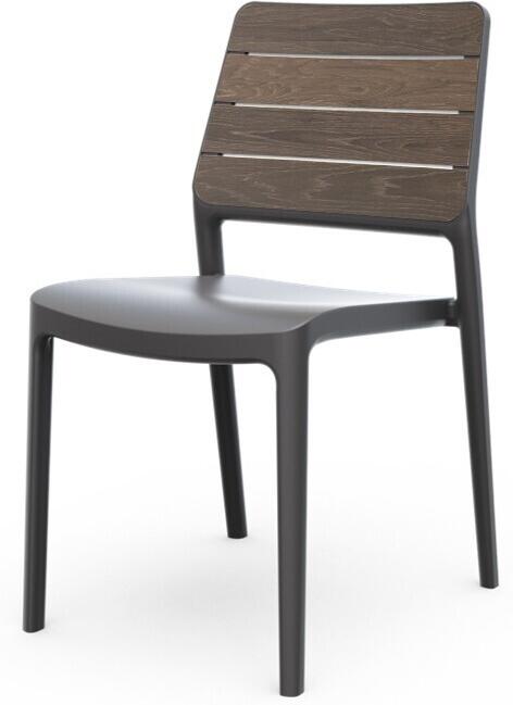 KETER DECO PORTO křeslo - walnut/grafit