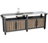 Grilovací stolek Keter UNITY Chef 415 l Ashwood