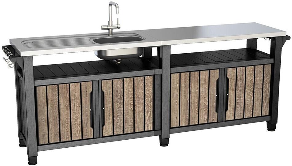 Grilovací stolek Keter UNITY Chef 415 l Ashwood
