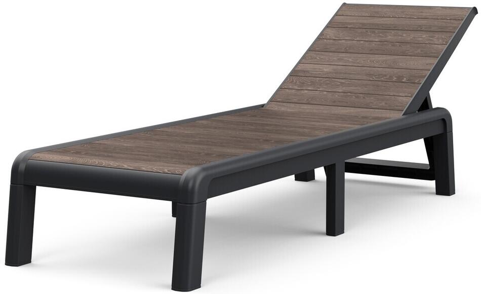KETER DECO PORTO lehátko - Walnut/grafit