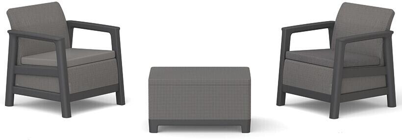 KETER SCANDI LINEA BALCONY - Carbon Grey/Grafit