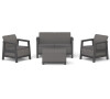 KETER SCANDI LINEA SET - Carbon Grey/Grafit