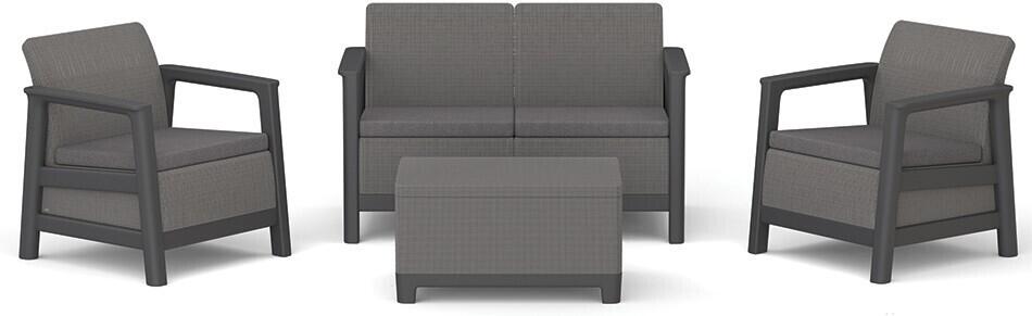 KETER SCANDI LINEA SET - Carbon Grey/Grafit