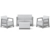 KETER SCANDI LINEA SET - Ash grey/Storm grey