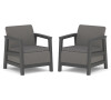 KETER SCANDI LINEA DUO SET - Carbon Grey/Grafit