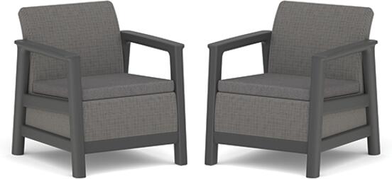 KETER SCANDI LINEA DUO SET - Carbon Grey/Grafit