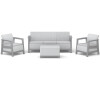 KETER SCANDI LINEA 3 SEATERS SET - Ash grey/Storm grey