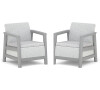 KETER SCANDI LINEA DUO SET - Ash grey/Storm grey