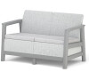 KETER SCANDI LINEA 2 SEATER SOFA - Ash grey/Storm grey
