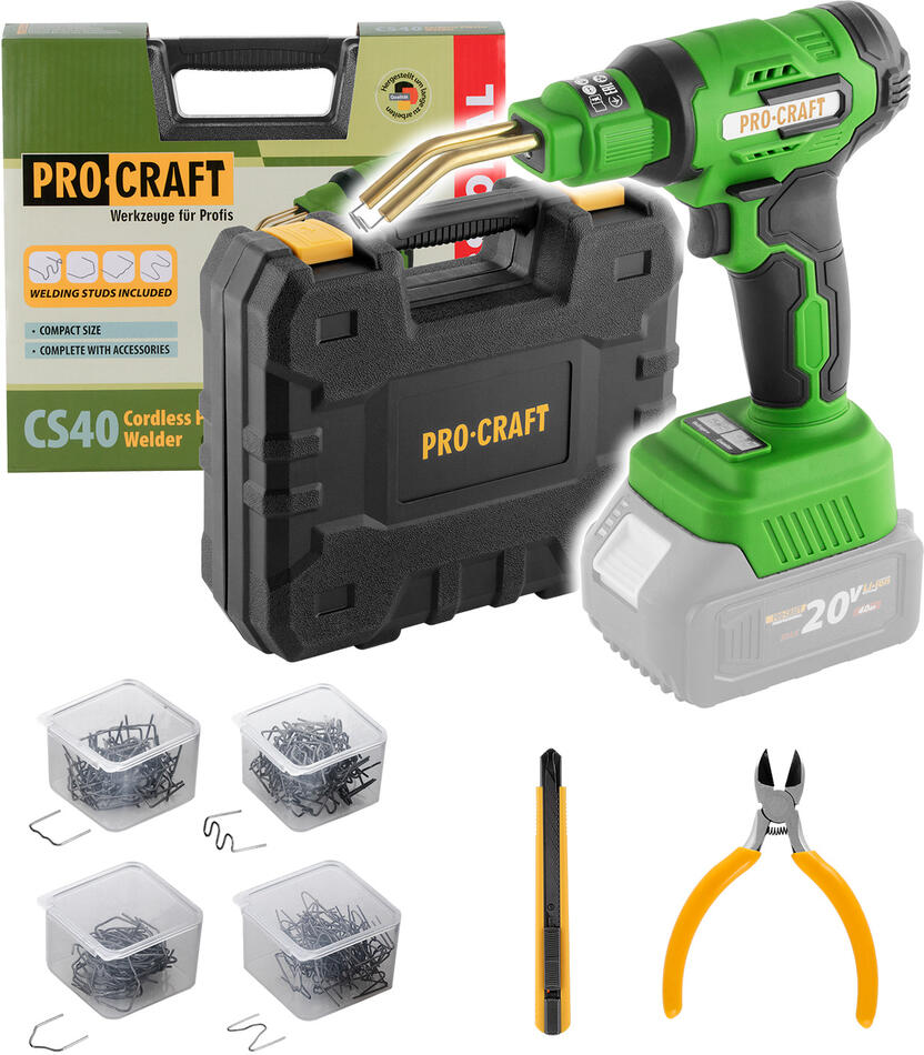 Aku svářečka pro plasty Procraft CS40bb (bez baterie a nabíječky) / CS40-BB