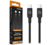 Datový kabel ALIGATOR PREMIUM 5A 100W, USB-C/USB-C, černý