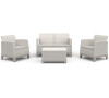 KETER SCANDI FORMA SET - Pebble grey/Soft biege