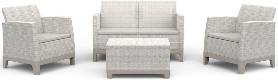 KETER SCANDI FORMA SET - Pebble grey/Soft biege