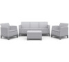 KETER SCANDI FORMA 3 SEATERS SET - Ash grey/Storm grey