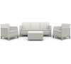 KETER SCANDI FORMA 3 SEATERS SET - Pebble grey/Soft biege