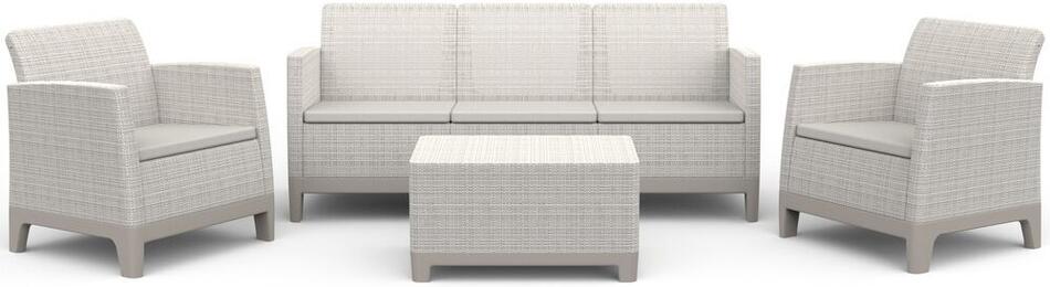 KETER SCANDI FORMA 3 SEATERS SET - Pebble grey/Soft biege