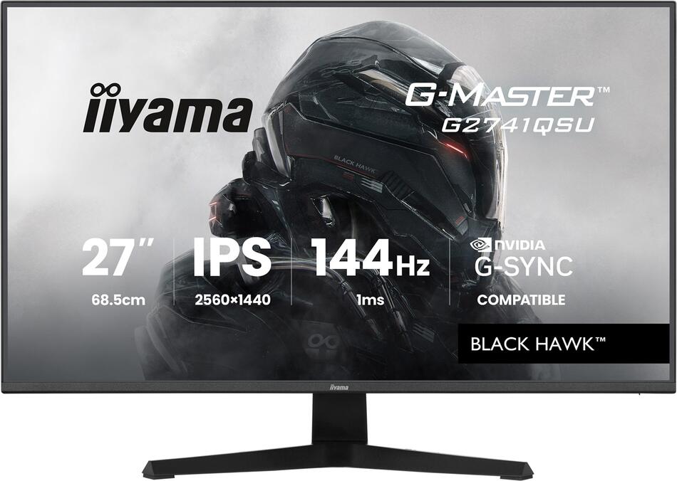 IIYAMA G-Master / G2741QSU-B1 / 27" / IPS / QHD / 144Hz / 1ms / Černá / 3R