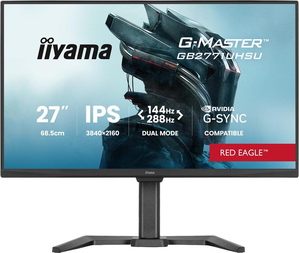 IIYAMA G-Master/GB2771UHSU-B1/27"/IPS/4K UHD / 144Hz / 0,8ms / Černá / 3R