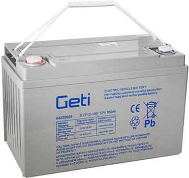 Baterie olověná 12V 100Ah GETI pro elektromotory