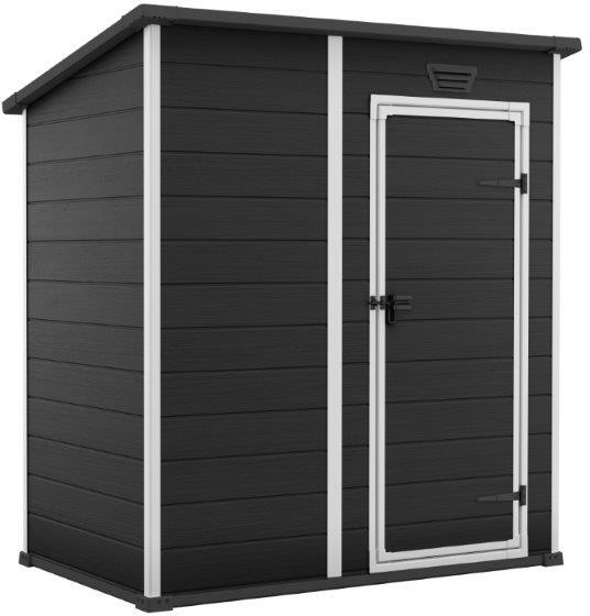 Zahradní domek Keter Essential 6 x 4 tmavě šedý / bílý, s podlahou