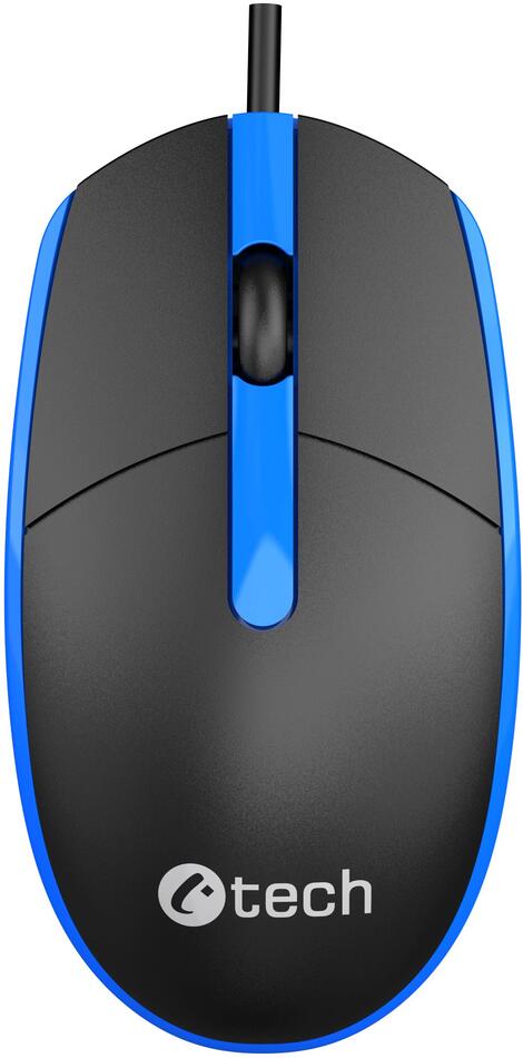 Myš C-TECH WM-10, černo/modrá, USB