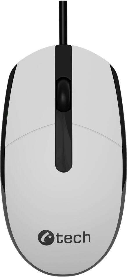 Myš C-TECH WM-10, černo/bílá, USB