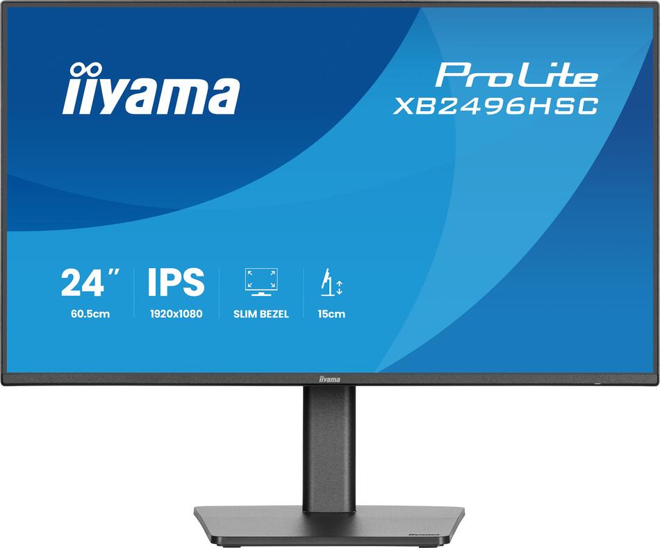 IIYAMA ProLite / XB2496HSC-B1 / 24" / IPS / FHD / 144Hz / 3ms / Černá / 3R