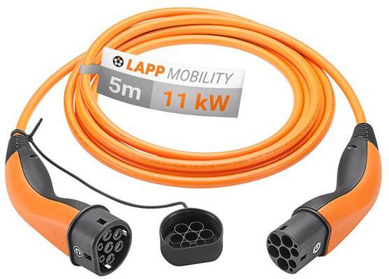 Nabíjecí kabel LAPP 61785 typ 2 11kW 20A 3 fáze 5 m