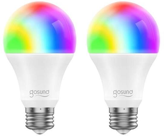 Smart LED žárovka E27 8W RGB GOSUND WB4 WiFi Tuya sada 2ks