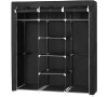 Věšák 150x45x175cm, kov, černá, AST-E1012 BK Autronic