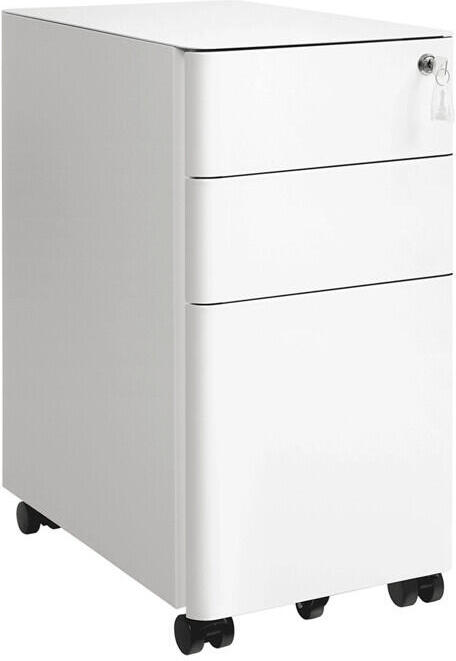 Kancelářský kontejner 30x46x59cm, kov, bílá, AUK-E1130 WT Autronic