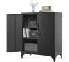 Komoda 80x40x90cm, kov, černá, AUS-E1113 BK Autronic