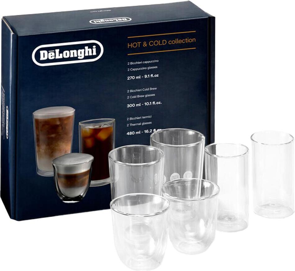 Sada skleniček DeLonghi DLSC326 Hot&Cold Collection, 6 ks