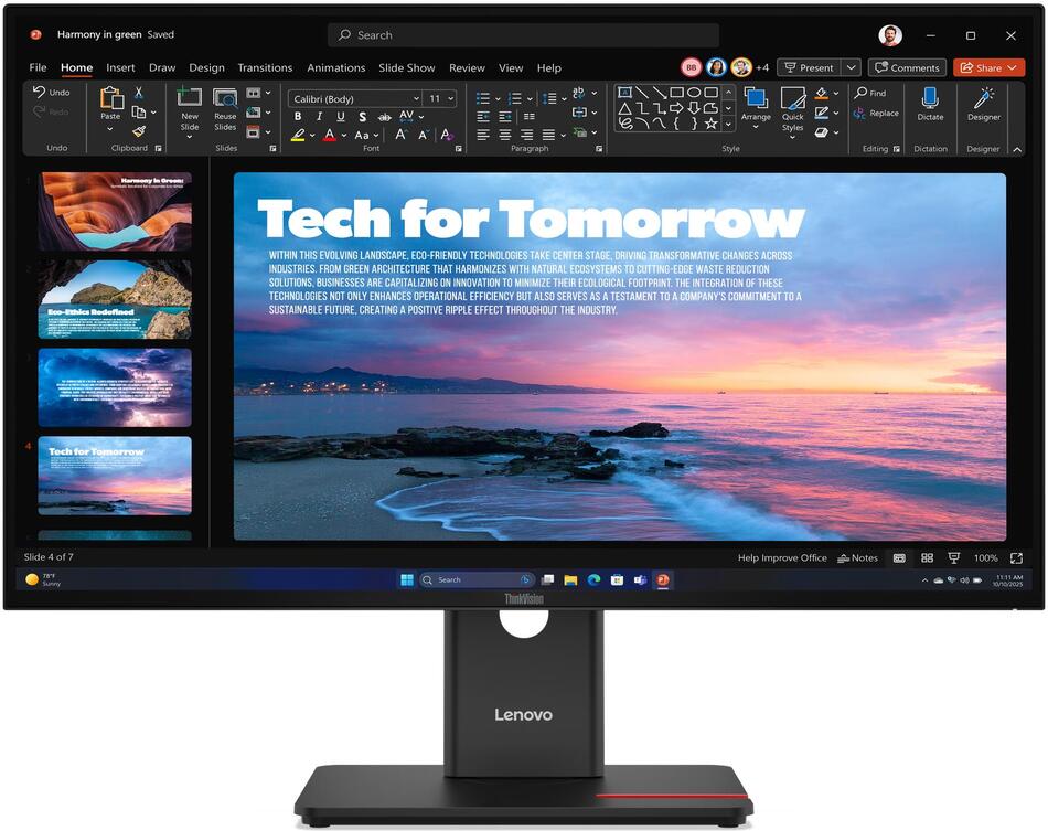 Lenovo ThinkVision / T27QD-40 / 27" / IPS / QHD / 120Hz / 4ms / Černá / 3R (64AAZAT2EU)