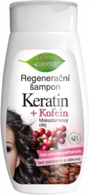 BIO BIONE KERATIN + KOFEIN Regenerační šampon 260 ml