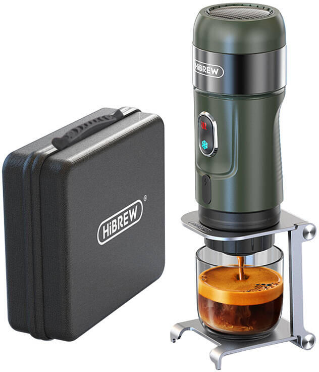 Přenosný kávovar 3v1 HiBREW H4B_GNs kufříkem