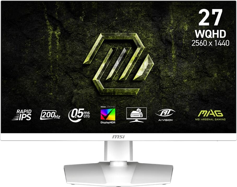 MSI MAG/274QRFW E20 / 27" / IPS / QHD / 200Hz / 0,5ms / Bílá / 3R (MAG 274QRFW E20)