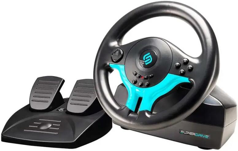 SUPERDRIVE Sada volantu a pedálů SV250 SP Edition/ Switch 1+2/ Modrý (SA5578-1)