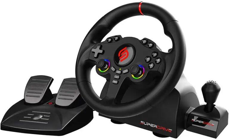 SUPERDRIVE Sada volantu a pedálů 220 RS-X/ PS4/ Xbox One/ Switch 1+2/ PC (SA5720-3)