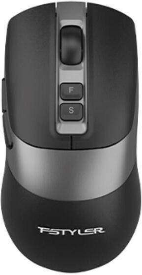 A4tech FB50CS Plus FStyler, bezdrátová tichá kancelářská myš, BT+2,4GHz, černá (FB50CSPLUS-BK)