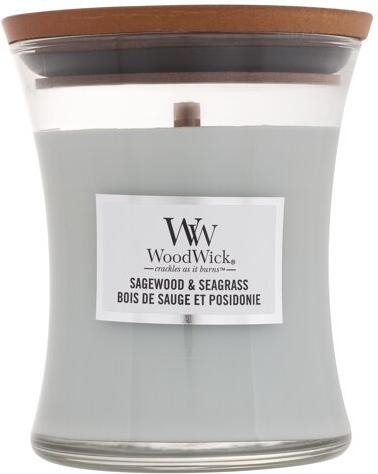 Vonná svíčka WoodWick Sagewood & Seagrass, 275 ml