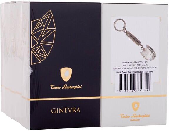 Přívěsek na klíče Lamborghini Ginevra Crystal Keychain Set, 10 ml, odstín Clear