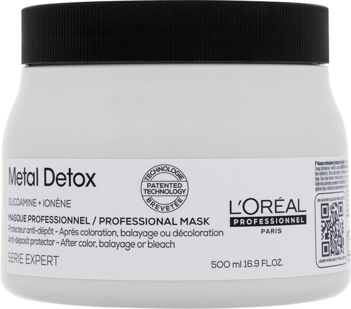 Maska na vlasy L'Oréal Professionnel Metal Detox Professional Mask, 500 ml