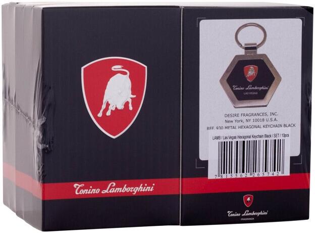Přívěsek na klíče Lamborghini Las Vegas Keychain Set, 10 ml, odstín Black (Hexagonal)