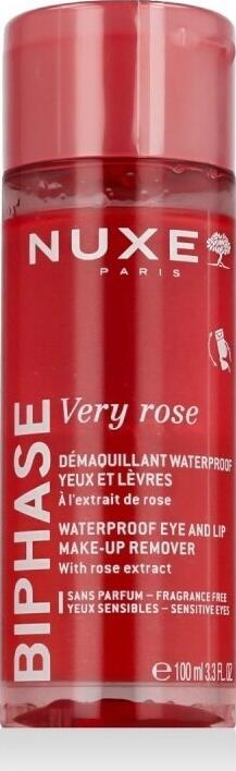 Odličovač očí NUXE Very Rose Biphase Waterproof Eye and Lip Make-up Remover, 100 ml