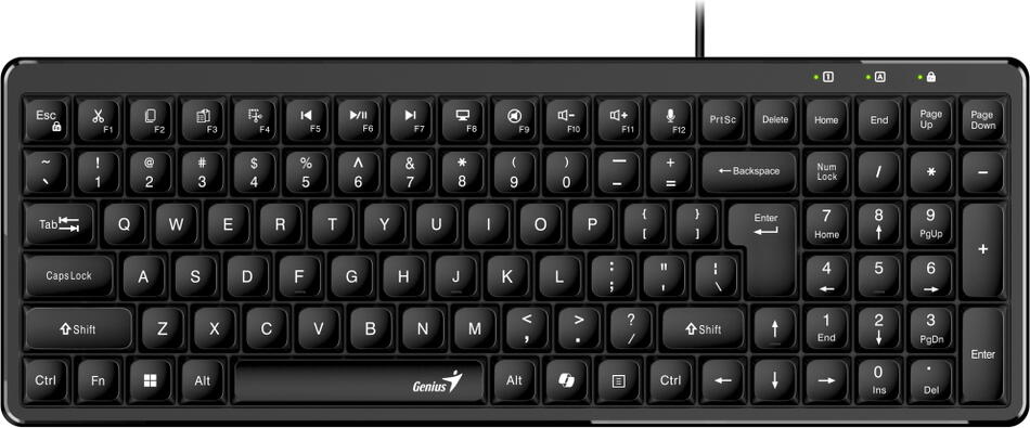 GENIUS LuxeMate 120/ Drátová/ USB/ Copilot/ černá/ CZ+SK layout (31310059403)