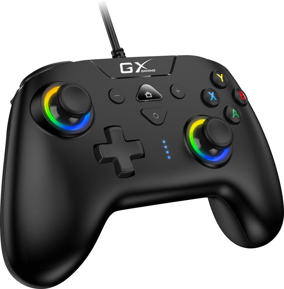 GENIUS GX Gaming gamepad GX-23UV/ drátový/ USB/ duální vibrace/ pro PC, PS3, PS4, Switch, Switch Lite a Android (31610004400)